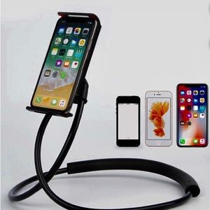 Selfie Lazy Neck Cell Phone Holder Gooseneck Hands Free Black